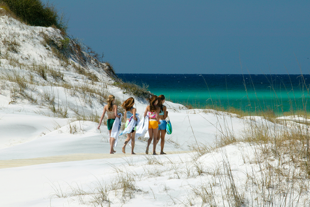 girls at the beach